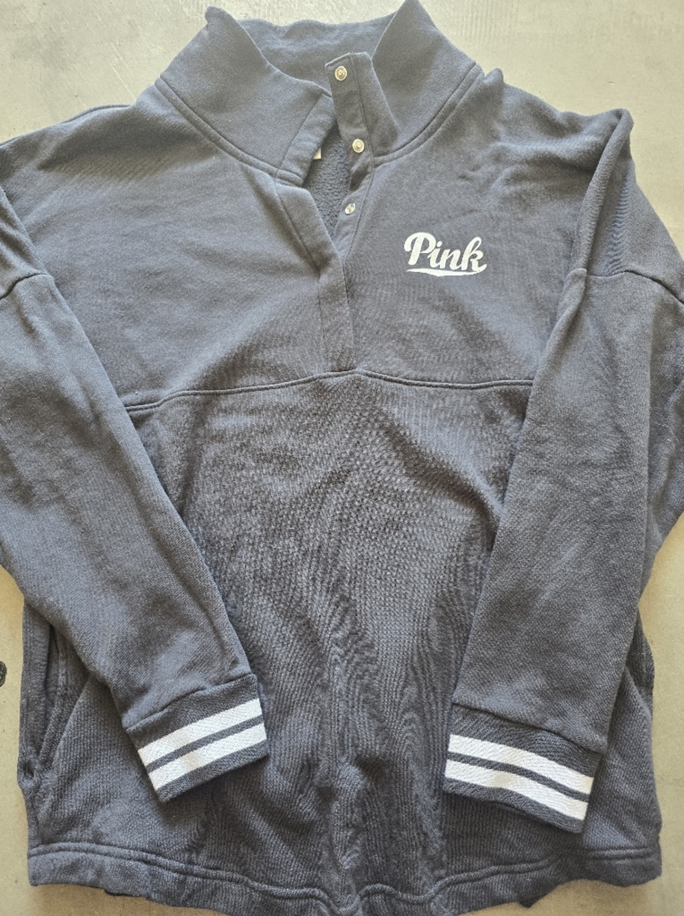 PINK Victoria's Secret Charcoal Gray Pullover Hoodie